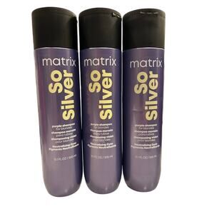Matrix Total Results So Silver Purple Shampoo 10.1oz Bundle of 3 New